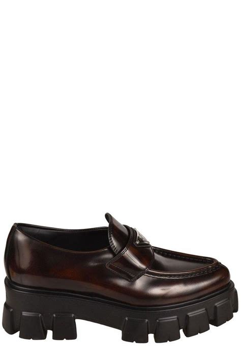 prada chunky loafers|comfortable chunky loafers.